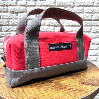 ハンドメイド☆ミニボストンバッグ☆国産8号帆布(バッグ)
