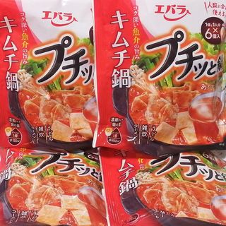 エバラショクヒンコウギョウ(エバラ食品工業)のエバラ　プチっと鍋・キムチ鍋　6個入りⅩ4袋セット　②(調味料)