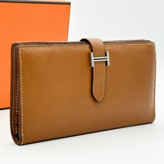 エルメス(HERMES)の【極美品】HERMES エルメス　べアンスフレ　ゴールド　□N刻印　長財布(財布)