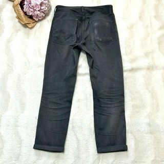 ジーユー(GU)のメンズ【GU ジーユー】デニムジーンズ 28サイズ ブラック パンツ(その他)