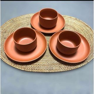 ムジルシリョウヒン(MUJI (無印良品))の無印良品　MUJI 常滑焼　 カップ＆ソーサー　3組セット(食器)