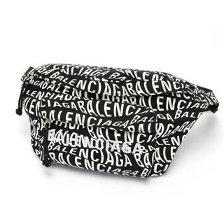 バレンシアガ(BALENCIAGA)のバレンシアガ / BALENCIAGA　ウィール ベルトバッグ / ボディバッグ　533009　ナイロン　ブラック/ホワイト 【中古】 商品番号 S-158727(ウエストポーチ)