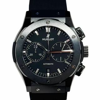 ウブロ(HUBLOT)のHUBLOT ウブロ クラシックフュージョン ブラックマジック クロノグラフ 自動巻き ブラック文字盤 521.CM.1171.RX ギャランティカード有り 腕時計 メンズ 【ブランドギャラリー心斎橋店】(ラバーベルト)