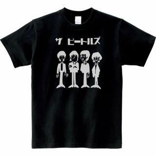ビートルズ　アニメプリントTシャツ　新品 uk beatles バンドtシャツ(Tシャツ/カットソー(半袖/袖なし))