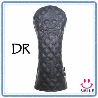 ♪新品♪ ゴルフ ヘッドカバー ドライバー DR スカル ドクロ 黒 ブラック