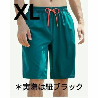 水着 メンズ 海水パンツ 夏 メッシュインナー付き 水陸両用 UVカット XL(水着)