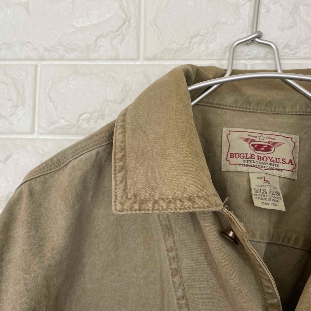 BUGLE BOY U.S.A. カバーオール Lサイズ ベージュ ヴィンテージ メンズのジャケット/アウター(カバーオール)の商品写真