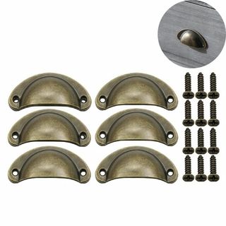 取っ手 アンティーク ブロンズ,レトロ 家具 取っ手 貝,80X35mm,ハンド(その他)