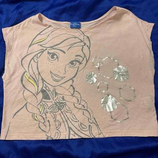 アナトユキノジョオウ(アナと雪の女王)の東京ディズニーリゾート　アナと雪の　女王  アナ　Tシャツ　ピンク　フリーサイズ(Tシャツ(半袖/袖なし))