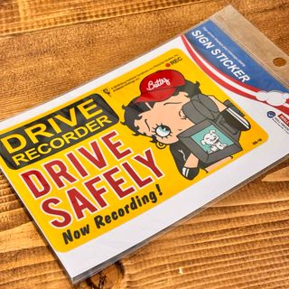 ウォールサインステッカー　ベティーちゃん　BOOP ドライブレコーダー　(ステッカー)
