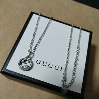 グッチ(GUCCI)の美品 GUCCI グッチ シルバー925 アラベスクインターロッキングネックレス(ネックレス)
