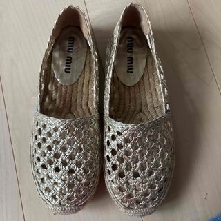 ミュウミュウ(MIU MIU)のmiumiu エスパドリュウ(スリッポン/モカシン)