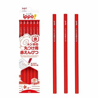 【特価セール】トンボ鉛筆 赤鉛筆 12本 丸つけ用 (転がりにくい六角) ipp(その他)