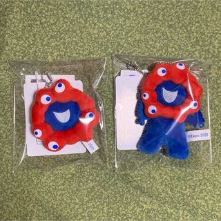 大阪関西万博 EXPO2025 ミャクミャク ぷちマスコットキーチェーン 2点(ぬいぐるみ)
