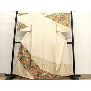 平和屋着物■訪問着　箔散らし花文　金彩　正絹　逸品　BAAT3690hv(着物)