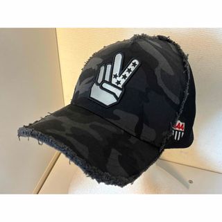 ヨシノリコタケデザイン(YOSHINORI KOTAKE DESIGN)のヨシノリコタケ/帽子/迷彩/メッシュ/限定/キャップ/ピースサイン/444/良品(キャップ)