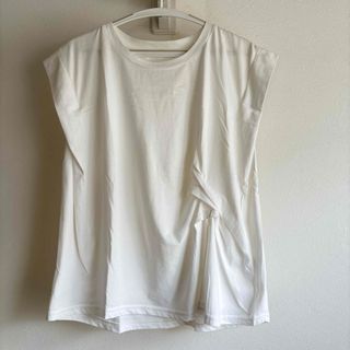 ニコアンド(niko and...)のniko and... ニコアンド ウエストタックフレンチTEE Mサイズ(カットソー(半袖/袖なし))