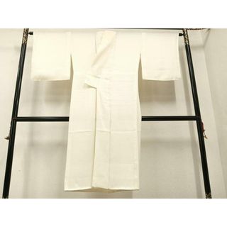 平和屋着物■長襦袢　袷　紗綾形地紋　広衿仕立て　正絹　逸品　AAAX3581ph(着物)