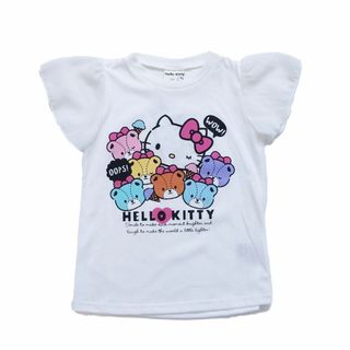 【在庫セール】[Sanrio] Tシャツ ハローキティ袖シフォン ガールズ