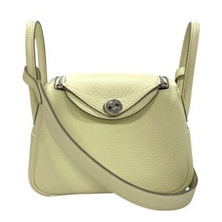 エルメス(HERMES)の　エルメス HERMES リンディミニ ヴェルソ W刻 ジョーヌシトルン×ナタ シルバー金具 トリヨン レディース ショルダーバッグ(ショルダーバッグ)
