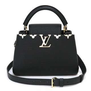 ルイヴィトン(LOUIS VUITTON)のルイ ヴィトン カプシーヌ BB マザー オブ パール風 2way ショルダー ハンドバッグ 斜め掛け トリヨンレザー ノワール ブラック 黒 ゴールド金具 M25404 LOUIS VUITTON（新品・未使用品）(ハンドバッグ)