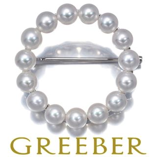 ミキモト(MIKIMOTO)のミキモト ブローチ ベビーパール 真珠 4.4mm サークル シルバー (ブローチ/コサージュ)
