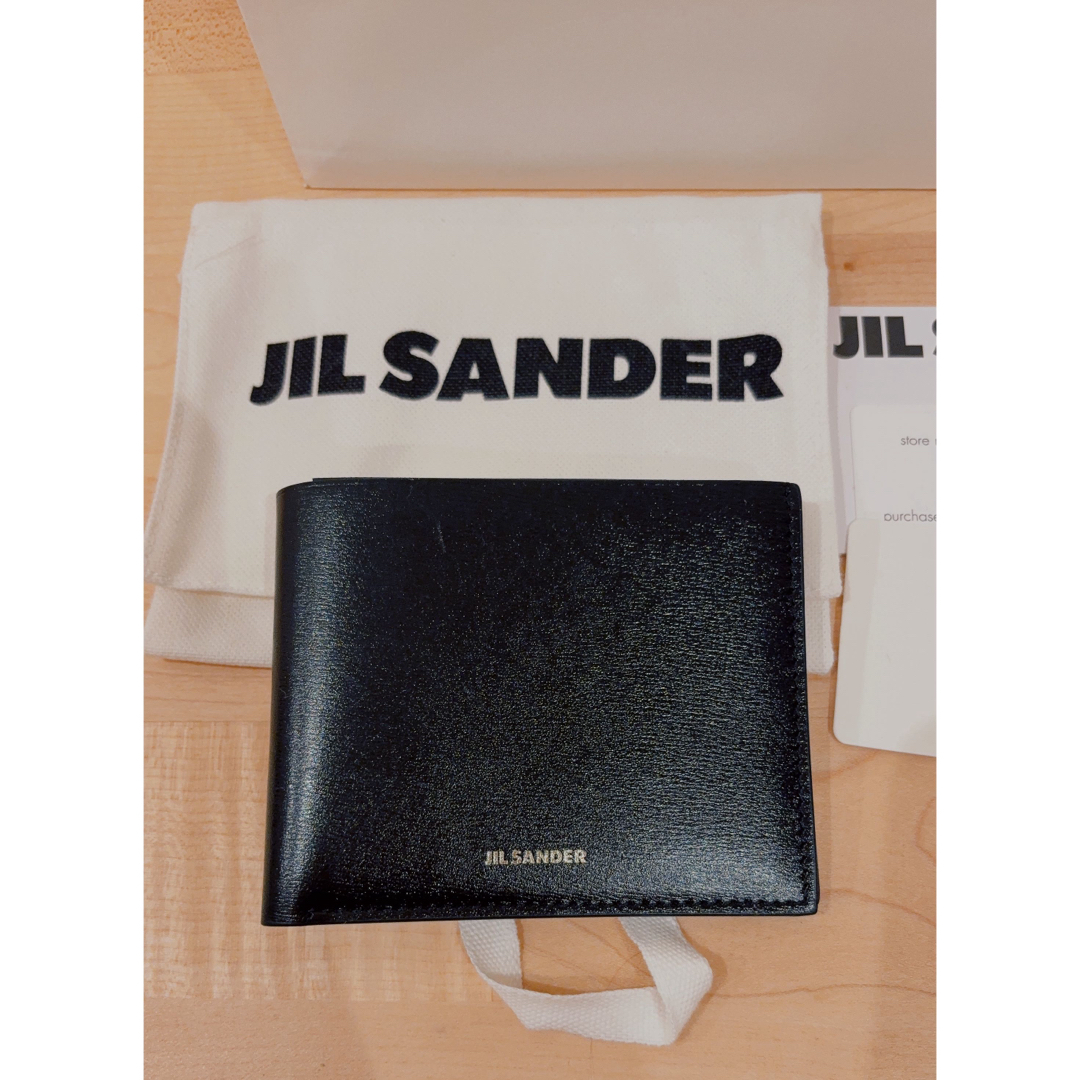 【早い者勝ち!】JIL SANDER 2つ折りウォレット ブラック JIL SANDER - ジルサンダー 二つ折りウォレットの通販 by R
