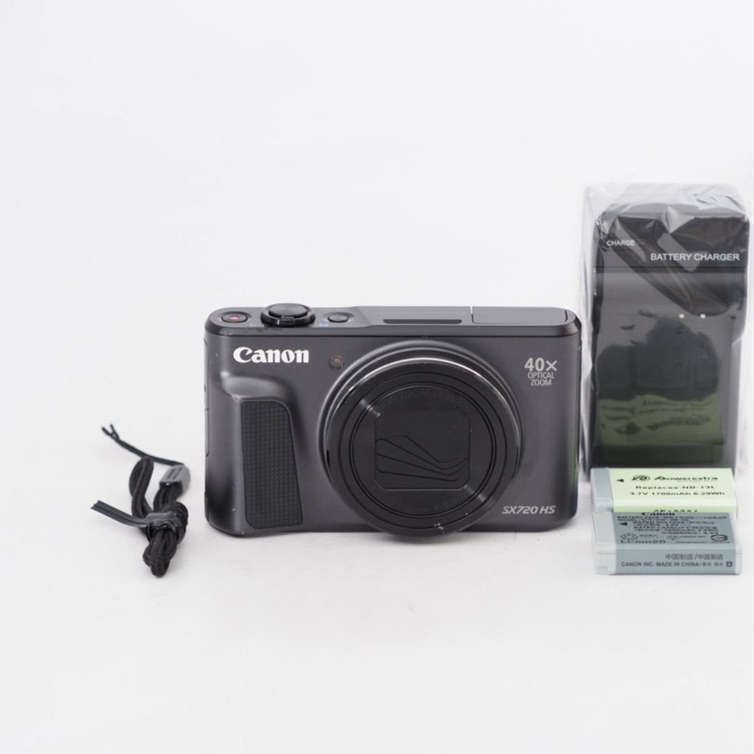 Canon デジタルカメラ PowerShot SX720 HS ブラック 光学40倍ズーム キヤノン PSSX720HSBK #13112 スマホ/家電/カメラのカメラ(コンパクトデジタルカメラ)の商品写真