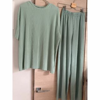 ダークエンジェル(DARKANGEL)のさらてろ涼感ルームウェア 半袖ロングパンツ　上下セット　カリス/ダークエンジェル(ルームウェア)