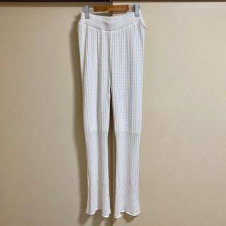 MURUA - ★☆MURUA☆クロシェセミフレアニットパンツ