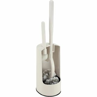 【在庫セール】マーナ (marna) 2in1 トイレブラシ 収納 ケース付き 