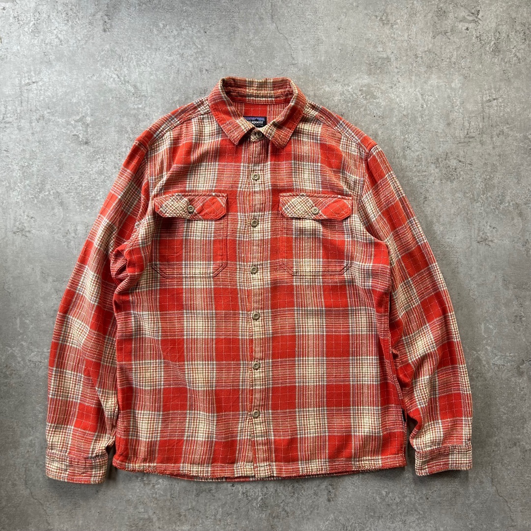 patagonia パタゴニア 00sオーガニックコットンシャツ サイズM patagonia - 00s パタゴニア ネルシャツ オーガニックコットン
