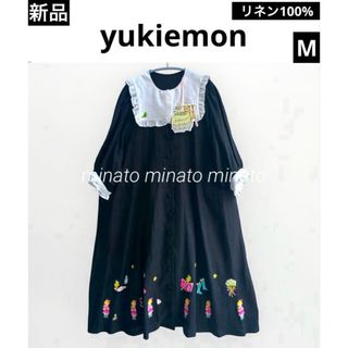 franche lippee - 新品タグ付 yukiemon ユキエモン リネン ペタペタ アンナワンピース M