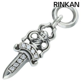 クロムハーツ(Chrome Hearts)のクロムハーツ  #5DAGGER P/D/#5ダガーチャーム PAVEダイヤ/シルバーネックレストップ メンズ #5(ネックレス)