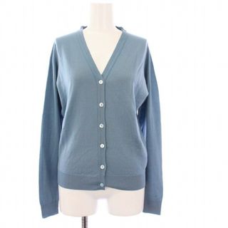 ジョンスメドレー(JOHN SMEDLEY)のジョンスメドレー ニットカーディガン 長袖 ウール M ブルー /KH(カーディガン)