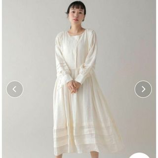 スタディオクリップ(STUDIO CLIP)の【新品タグ付き】16,500円natural by clipリネンワンピース(ロングワンピース/マキシワンピース)