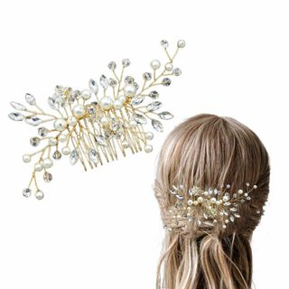 【新着商品】髪飾り ヘアアクセサリー パール かんざしヘッドドレス 和装髪飾り (その他)