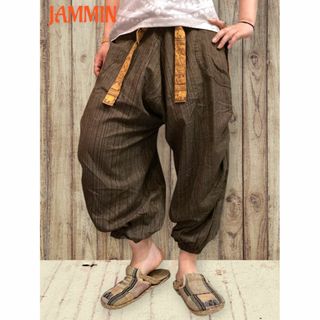織り柄アジアンサルエルパンツ エスニック　アジアン　男女兼用　ヒッピー