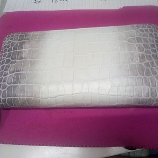 金運上昇風水効果牛革ヒマラヤクロコダイルカタオシ長財布(財布)