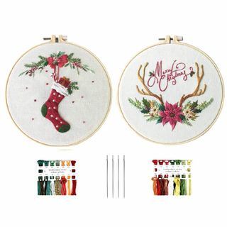 【在庫セール】刺繍キット 刺しゅう クリスマス飾り クロスステッチキット 初心者