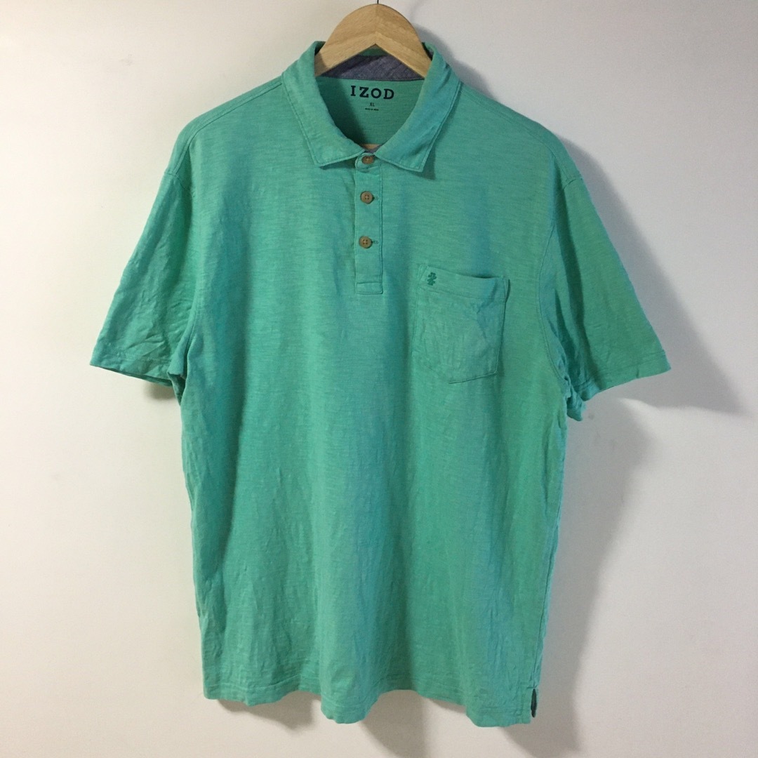 ART VINTAGE(アートヴィンテージ)の【希少】アイゾッド IZOD ポロシャツ XL 黄緑 オーバーサイズ メンズのトップス(ポロシャツ)の商品写真