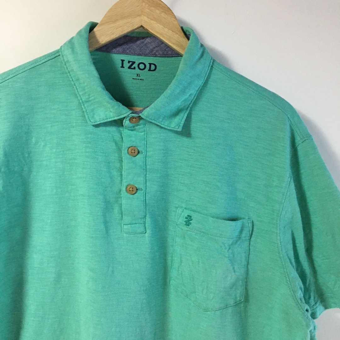 ART VINTAGE(アートヴィンテージ)の【希少】アイゾッド IZOD ポロシャツ XL 黄緑 オーバーサイズ メンズのトップス(ポロシャツ)の商品写真