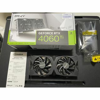 エヌビディア(NVIDIA)のPNY GeForce RTX 4060 Ti VCG4060T8DFXPB1(PCパーツ)