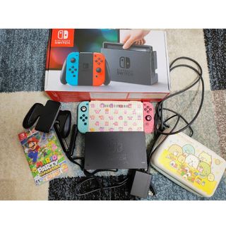 Nintendo Switch本体 + マリオパーティスーパースターズ+周辺機器