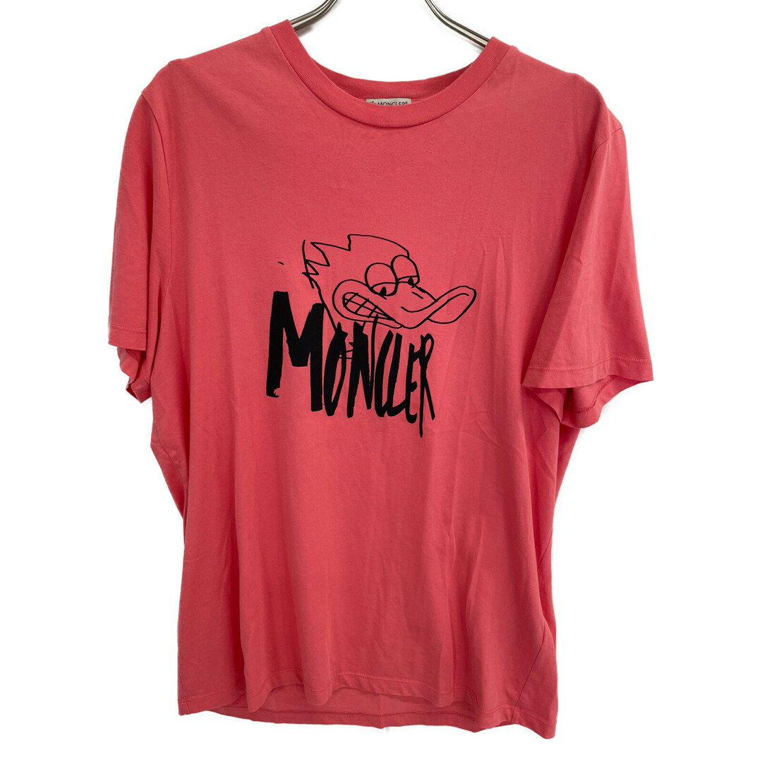 MONCLER2022/23秋冬 ダックモチーフ フード付きスウェットシャツ MONCLER - モンクレール 22年製 ピンク ダッグモチーフ Tシャツ Mの通販 by