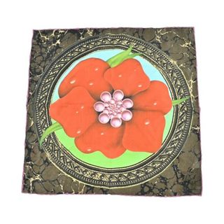 ドリスヴァンノッテン(DRIES VAN NOTEN)のDRIES VAN NOTEN ドリスヴァンノッテン バンダナ・スカーフ  茶 【古着】【中古】【送料無料】(バンダナ/スカーフ)