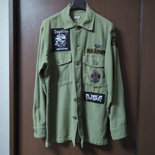 7月末まで vintage 70s ミリタリーシャツ パンクカスタム リメイク