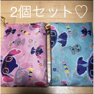 スティッチ(STITCH)の新品　特　スティッチ　エコバッグ　2色　折り畳みバッグ (エコバッグ)