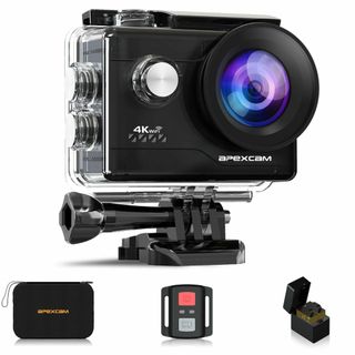 【在庫セール】Apexcam アクションカメラ 4K 2000万画素 WiFi搭