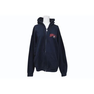 SKULL GANG パーカー SKULL GANG スカルギャング プリント ジップアップパーカー